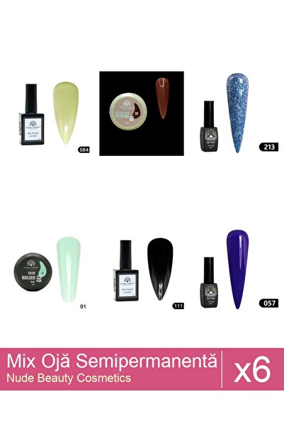 Makeup Set Mix 6 produse Nail Oja: Global Fashion - Mocha Rose Builder Gel 15...