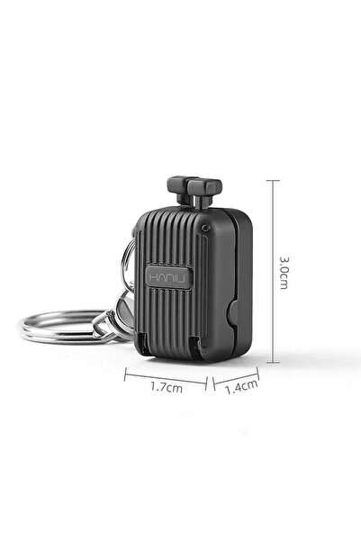 Choice3 S Black Exquisite Luggage Keychain Foldable Nail Cutter Stainless Ste...