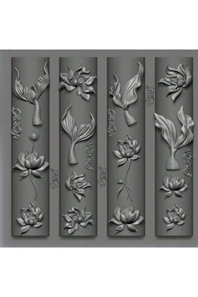 choice2 PF-800 3D Silicone Nail Art Mold Mermaid Summer Ocean Shell Pond Gold...