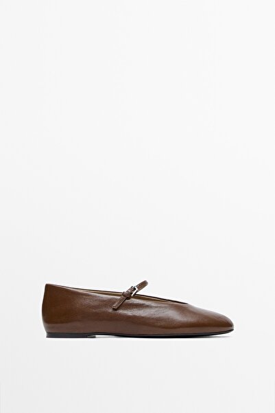 Massimo Dutti Yumuşak deri babet