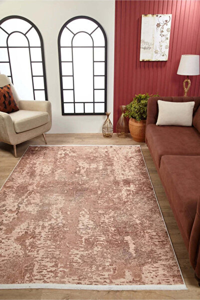 halinet Halı.Net Cream Vintage Antique Washable Non-Slip Living Room Carpet H...