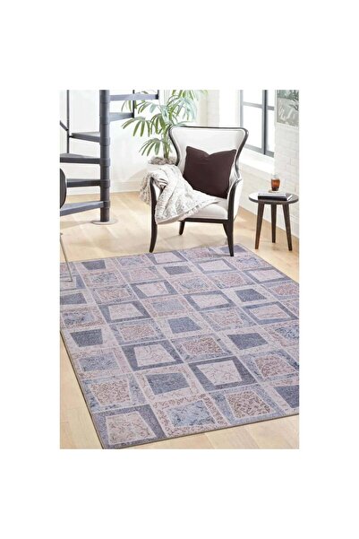 halinet Halı.Net Anthracite Vintage Antique Washable Living Room Carpet Artl-...