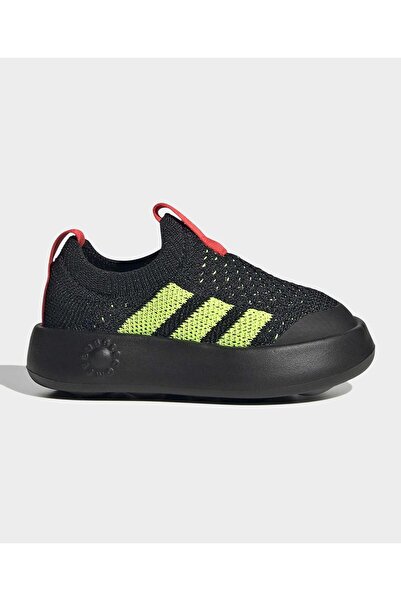 adidas Bubblecomfy Slip On Shoes - Core Black/Lucid Lemon/Lucid Red