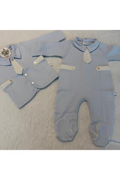 Mummys Love Baby Boy Hospital Release Outfit - 100% Natural Cotton Washed Fab...