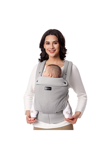 Momcozy Marsupiu pentru nou-născuți gri Air Mesh