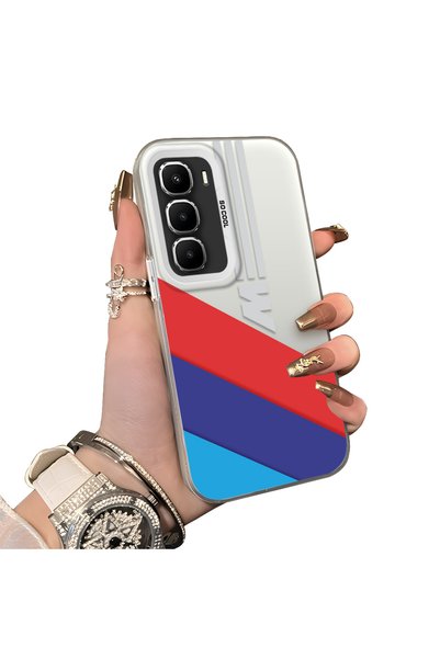 Hontinga Infinix Hot 60 5g Compatible Silicone Edge Hard Back Anti-Fall Phone...