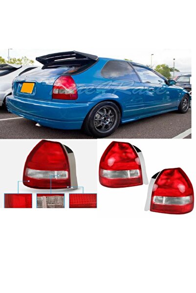 X POWER TUNİNG HONDA CİVİC 1996-2001 H.B KIRMIZI BEYAZ LEDSİZ ARKA STOP