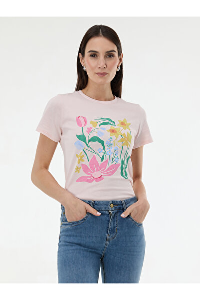 ORSAY Tricou de damă roz deschis imprimat