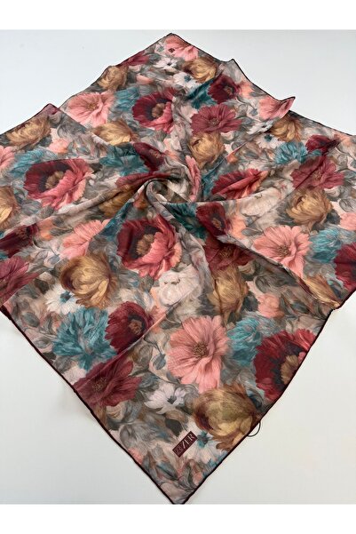 Butik وشاح ناعم رقيق منقوش بالورود العضوية (مضاد للانزلاق)