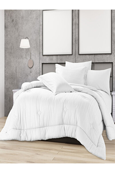 Cannon 6-Piece Striped Cotton Duvet Cover King Set White