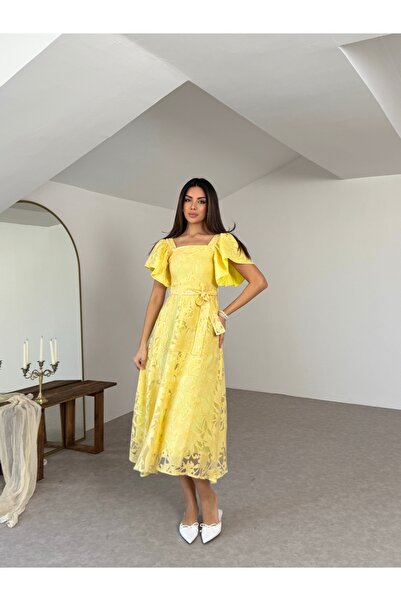 Nesil Jacquard Tulle Dress