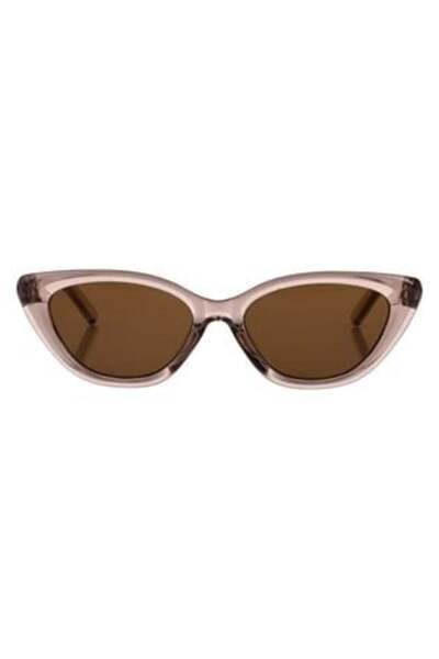 SHOPIENS Nude Butterfly Frame Dark Lens Sunglasses for Women