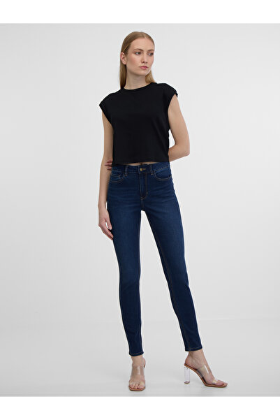 ORSAY Blugi skinny de damă albastru închis