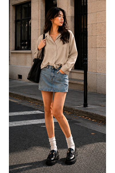 Get Crazy Women's Casual Fit Long Sleeve Oversize Shirt”