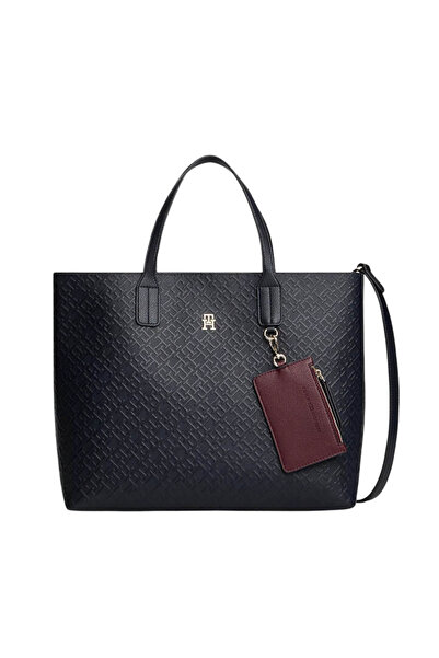 Tommy Hilfiger Γυναικεία Icon Satchel Τσάντα Navy Μπλε AW0AW18123-DW6