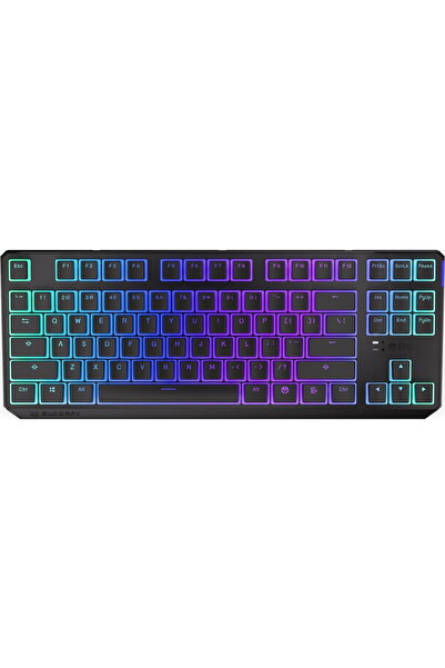 Endorfy Tastatură Thock TKL Red Pudding, Fara fir, USB, Bluetooth, Wireless, ...