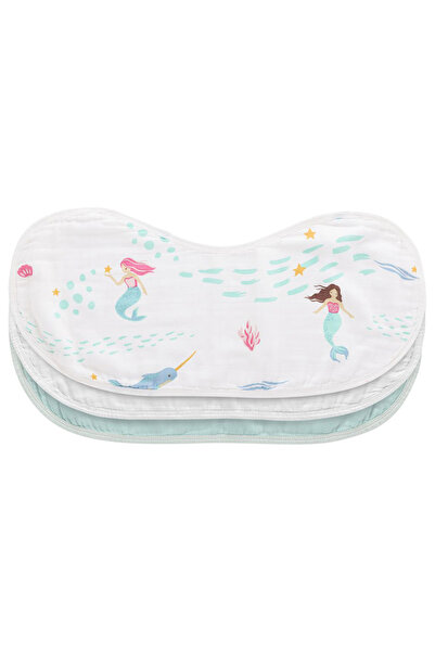 Anvi Baby - Burp & Bib Cloth - Pack of 3 - Mermaids