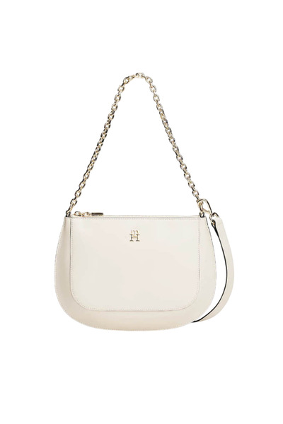 Tommy Hilfiger Γυναικεία Τσάντα Χιαστί Μπεζ AW0AW18143-AEO