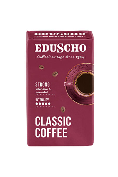 Eduscho Cafea măcinată clasică, 250g, 100% Robusta, prăjire medie