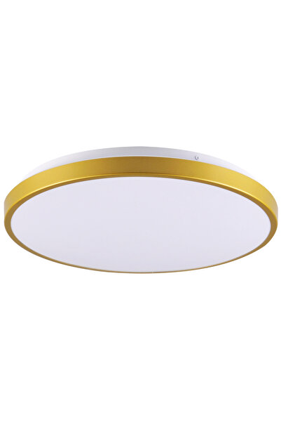 Polux Plafonieră LED KERN, montaj aplicat, rotundă de 39cm, Alb/Auriu, LED in...