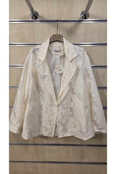 Park Moda Cotton Jacket with Leaf Embossing