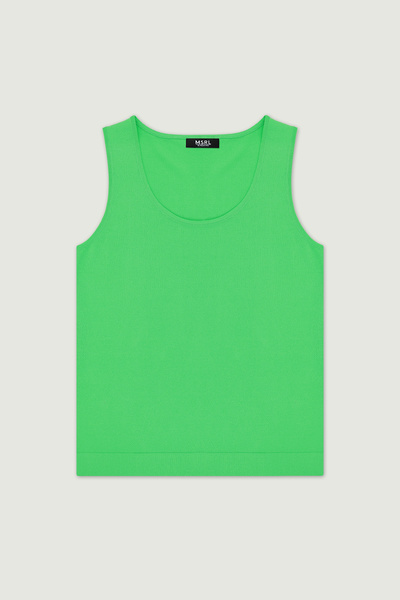 Msrlassn Water Green Basic Knitwear Women's Undershirt