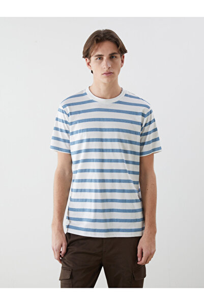 LC Waikiki Ανδρικό T-shirt με στρογγυλή λαιμόκοψη και στάμπα