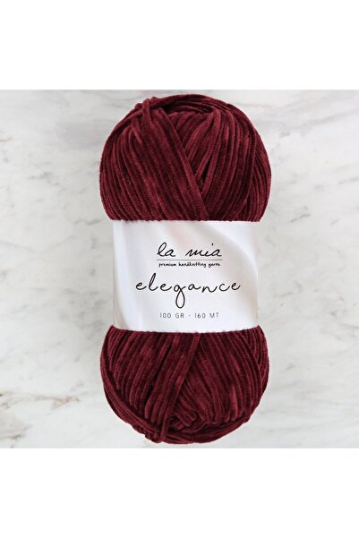 LA MİA YARNS La Mia Elegance Velvet Burgundy Pređa za ručno pletenje - L912