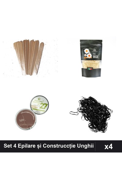 Makeup Set 4 Epilare Musetel 100g, Gel Constructor UV LED 15g, Spatule Lemn 1...