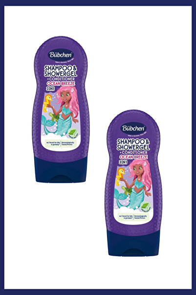 Bübchen Ocean Breeze 3’ü 1 Arada Çocuk Şampuanı, Duş Jeli ve Saç Kremi 230 ML...
