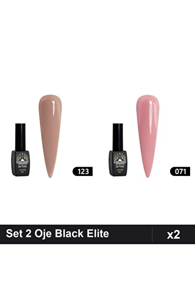 Makeup Set 2 Oje Semipermanente Black Elite Global Fashion 8ml, Nuante 123 07...