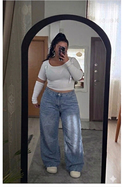 Semesia Battal Beden Baggy Jeans