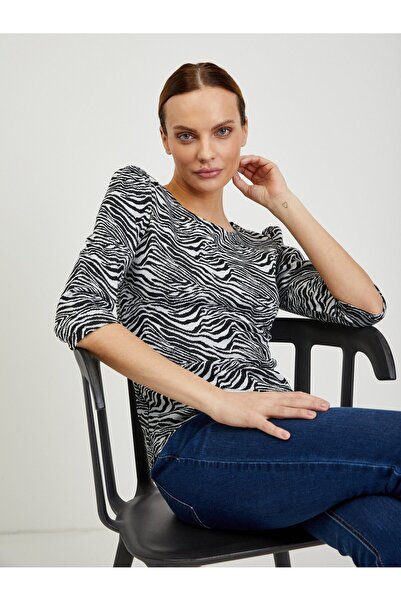 ORSAY White and black women's patterned T-shirt