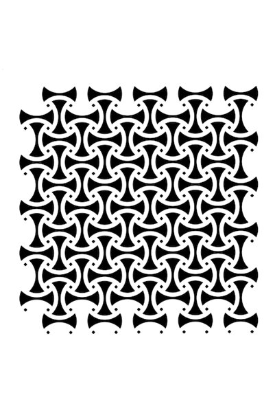 Eni Design Στένσιλ κατασκευής 3D, Interstitch Axe, 50x50 εκ., επαναχρησιμοποι...