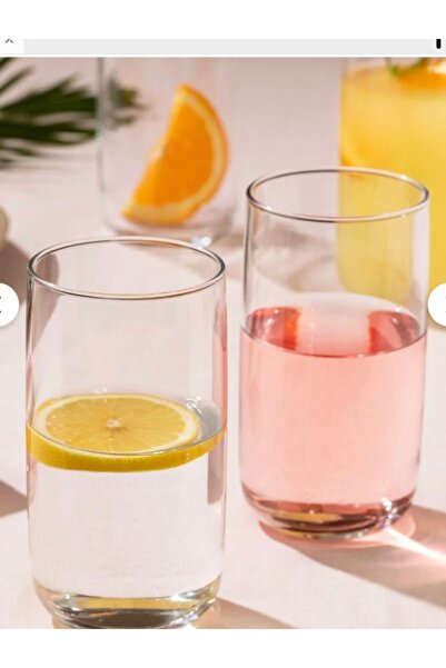 ORTAKÖYCENNETİ Musette 4-Piece Soft Drink Glass Set 365 Cc Volume