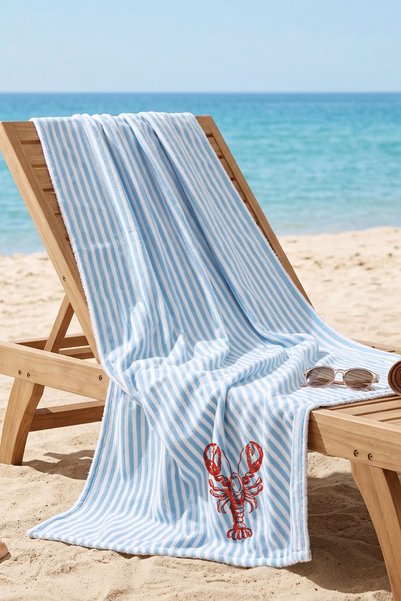 mirellestore Double Sided Muslin Towel Lobster
