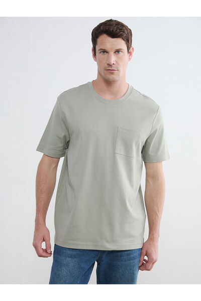 LC Waikiki Nevavm Differential Oval Collar Men's T-Shirt