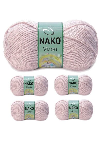 atastore2017 5 Pieces Mink Premium Acrylic Hand Knitting Yarn Wool Color No:3...
