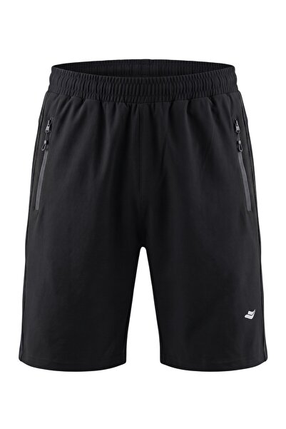 Cross Time Men's Black 4043 Men's Sportswear Lined Shorts Swimsuit 4043-02