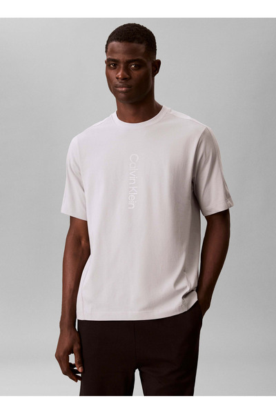 Calvin Klein Jeans Gri Erkek Standart Baskılı T-Shirt LVGMS6K101PCU Gri T-Shirt