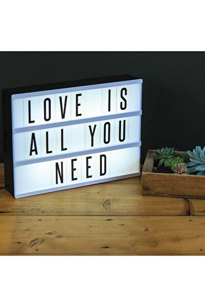 Zumzeria LED Lamp & Letters 31x5x22.5cm