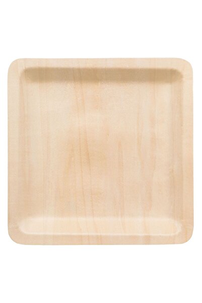 Zumzeria Set of Wooden Plates 23x23cm - 6pcs