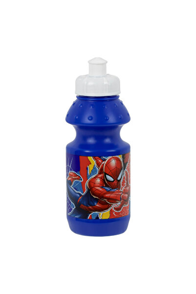 OEM Sticlă de apă albastră cu capac flip-top Spiderman 380ml