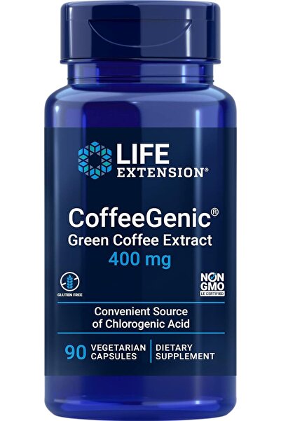 Life Extension , CoffeeGenic Green Coffee Extract, 400 mg, 90 Vegetarian Caps...