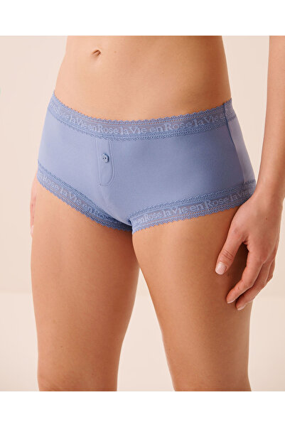 La Vie en Rose Super Soft Lace Trim Boyshort Panty