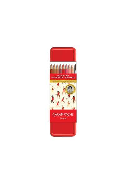 Caran d'Ache Nina Cosford Collection 13 Kalem & 1 Fırça Creative Set 3000-423