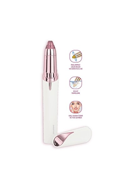 Polosmart PBS819 Pilli Led Aydınlatmalı Kaş Düzeltme Cihazı Pembe