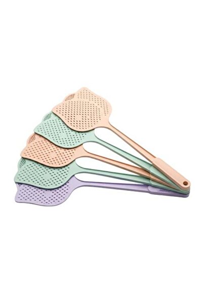 Generic Colorful Plastic Manual Fly Swatter Set – 1 Set x 5 Pieces