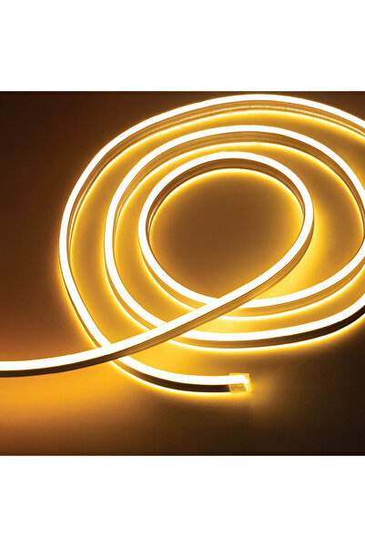 Zumzeria Furtun luminos neon cu 120 LED-uri/m, 10m, cu program - Alb cald