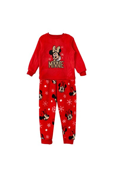 Zumzeria Set de pijamale din fleece de Crăciun Minnie Mouse pentru copii
